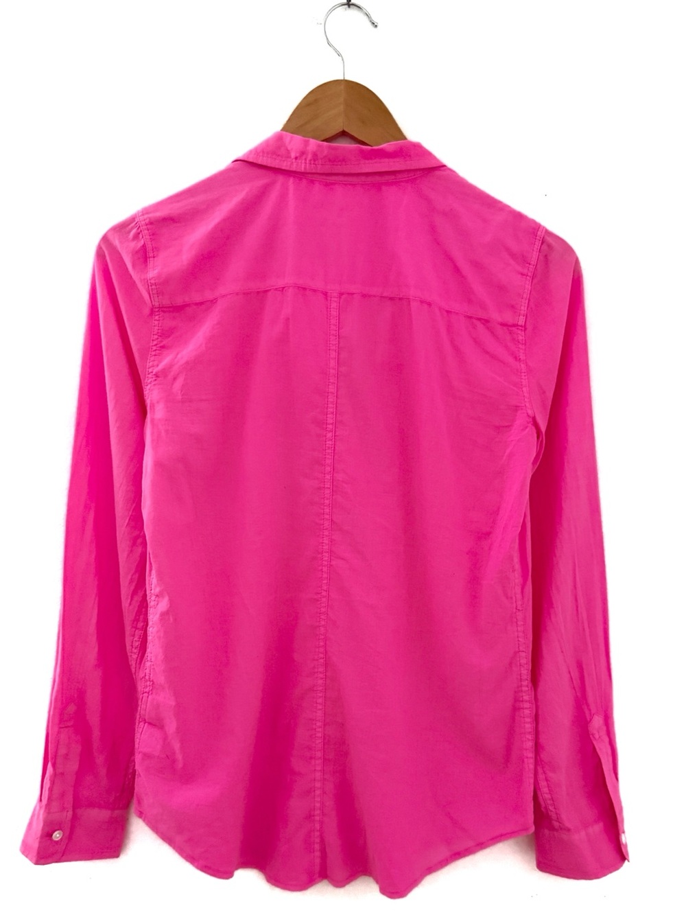 Lilly Pulitzer Shirt Cotton Small Anna Maria Pink Palm Beach Button Up Preppy - Picture 6 of 10